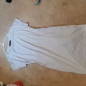 Blue and White Stripe Dress